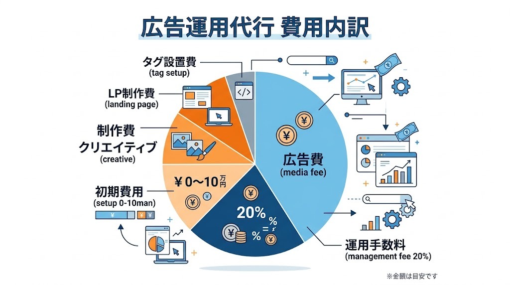 広告運用代行 費用内訳