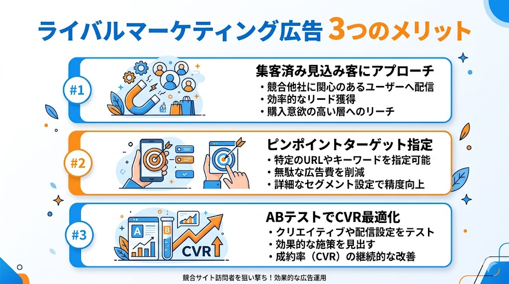 ライバルマーケティング広告3つのメリット