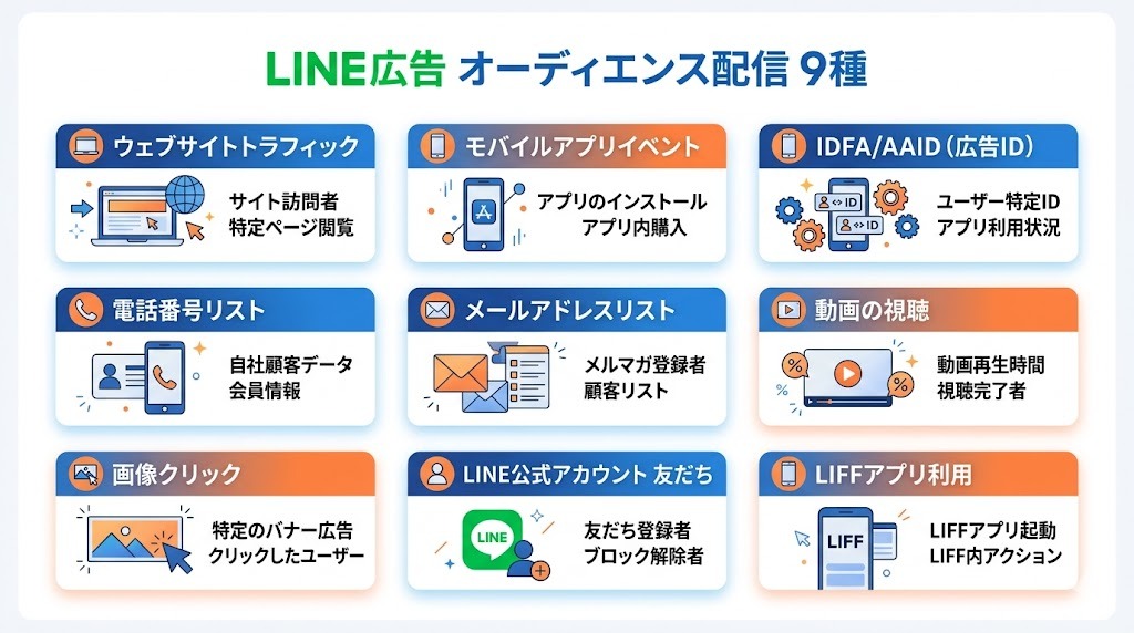 オーディエンス配信 9種類のデータ活用