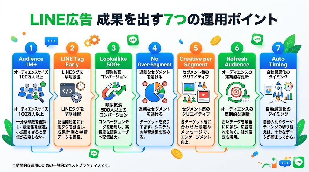 LINE広告 成果7つの運用ポイント