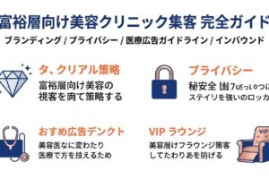 富裕層向け美容クリニック集客完全ガイドのタイトルビジュアル