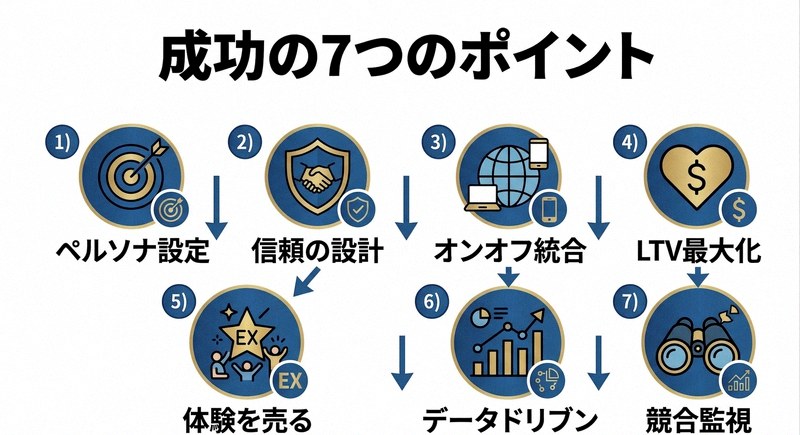 富裕層マーケティングで避けるべき5つの失敗パターンのインフォグラフィック