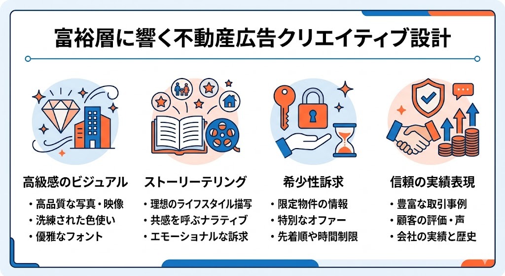 富裕層に響く不動産広告クリエイティブ設計のポイント