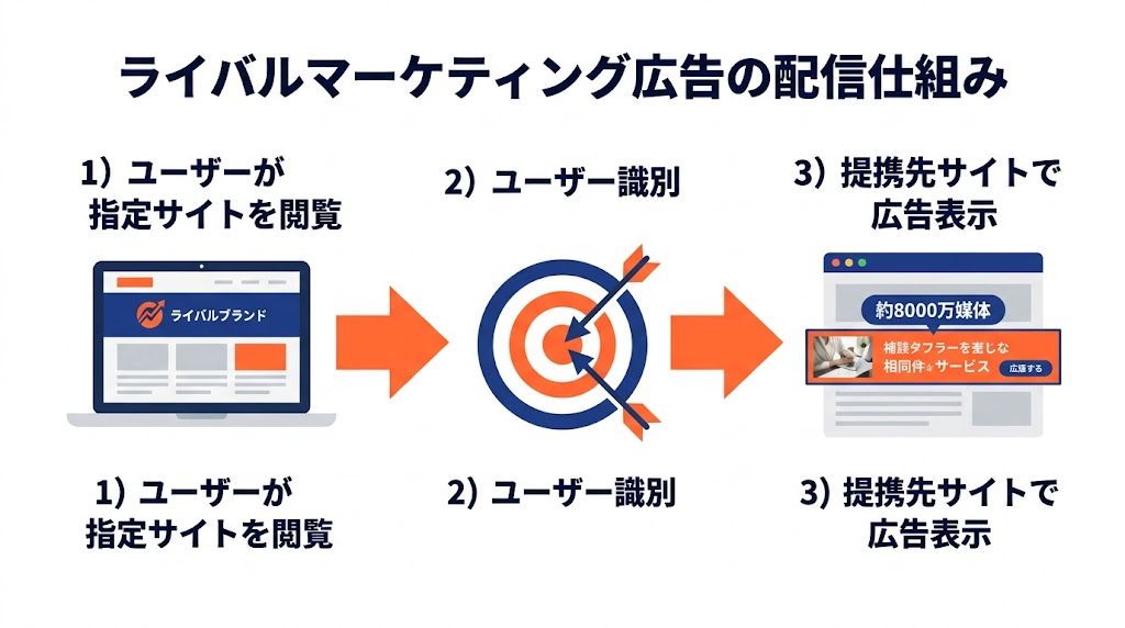 ライバルマーケティング広告の配信仕組み