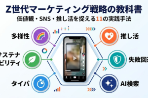 Z世代マーケティング 全体像 インフォグラフィック