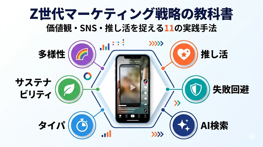 Z世代マーケティング 全体像 インフォグラフィック