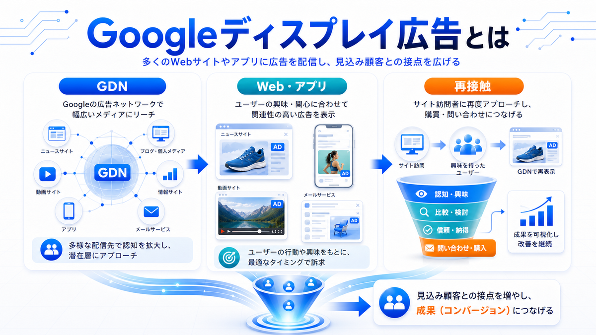 Googleディスプレイ広告とは？GDNとの違いと活用法