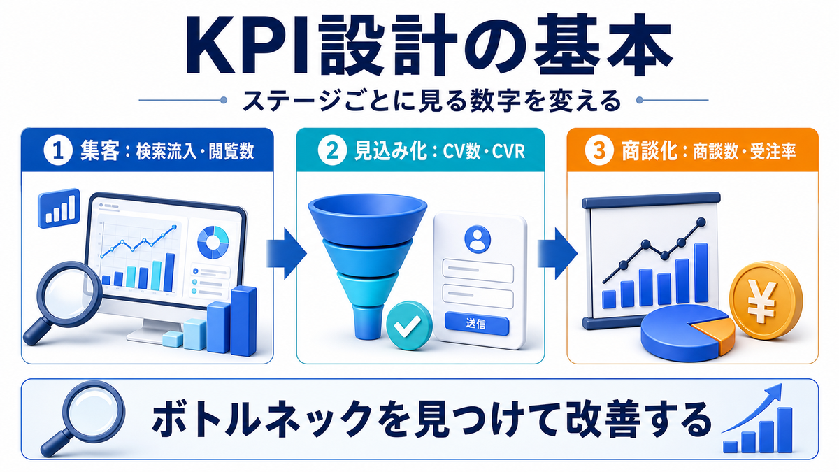 インバウンドマーケティング KPI設計