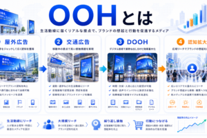 OOHとは 屋外や交通機関など自宅外で接触する広告