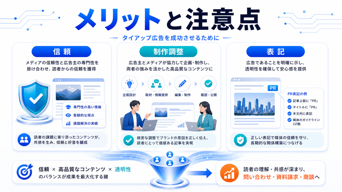 タイアップ広告 メリットと注意点 基礎 実務 判断 image2.0図解