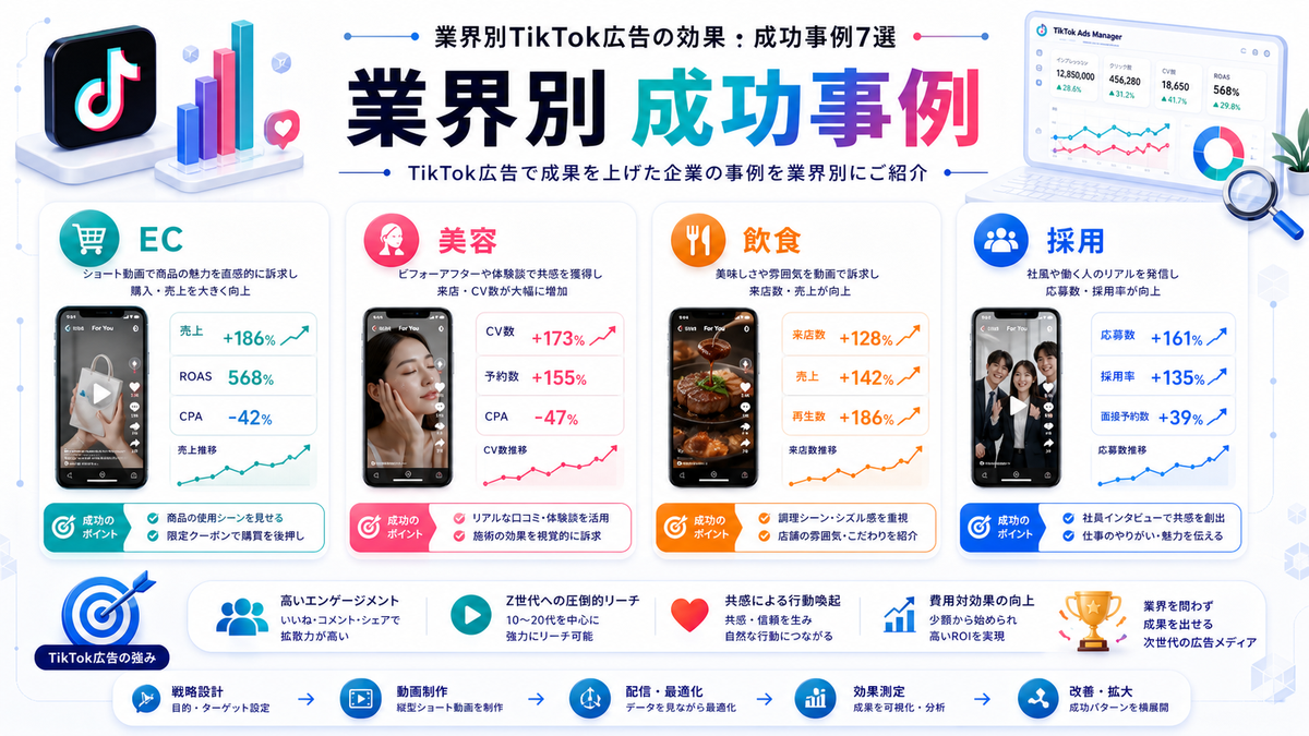 業界別TikTok広告の効果・成功事例 Image 2.0図解