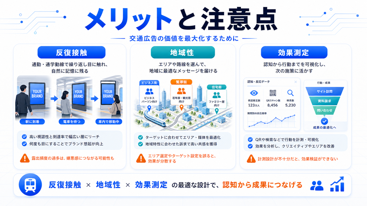 交通広告 メリットと注意点 基礎 実務 判断 image2.0図解