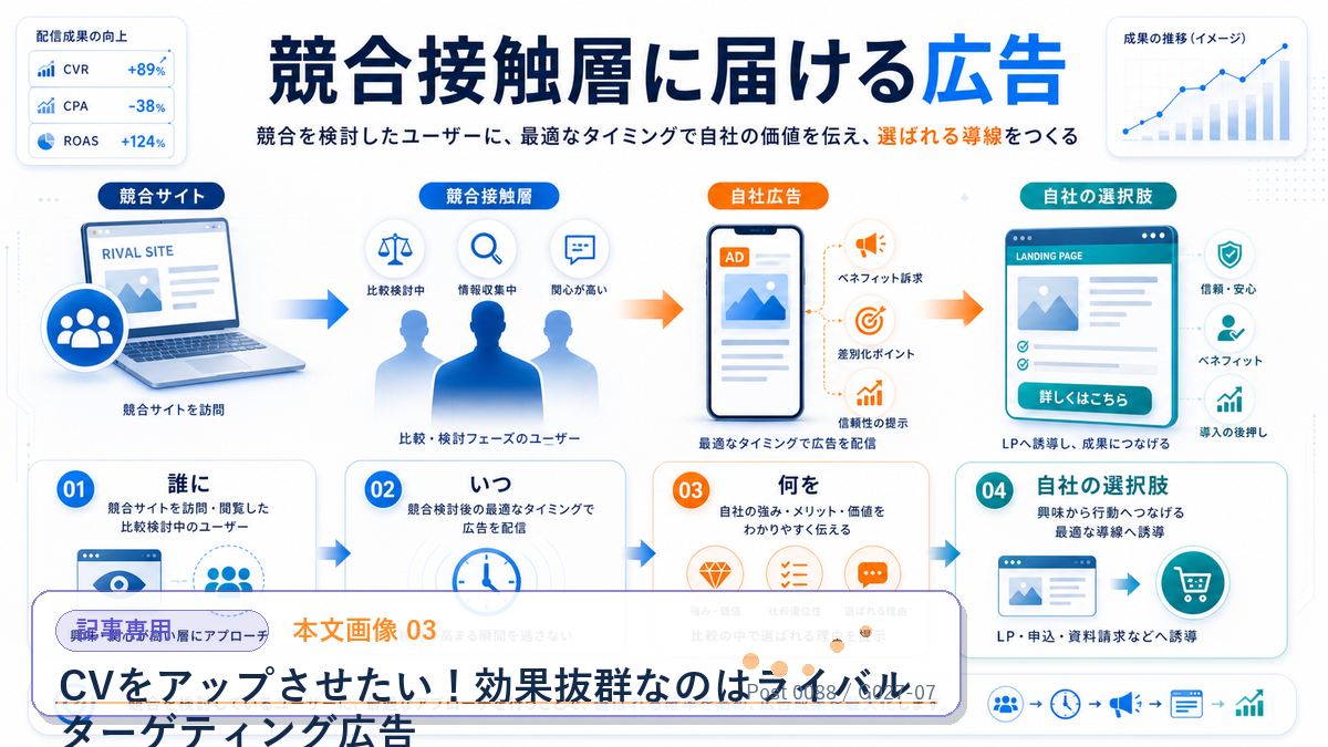 CVをアップさせたい！効果抜群なのはライバルターゲティング広告 本文画像 03 記事専用Image 2.0図解