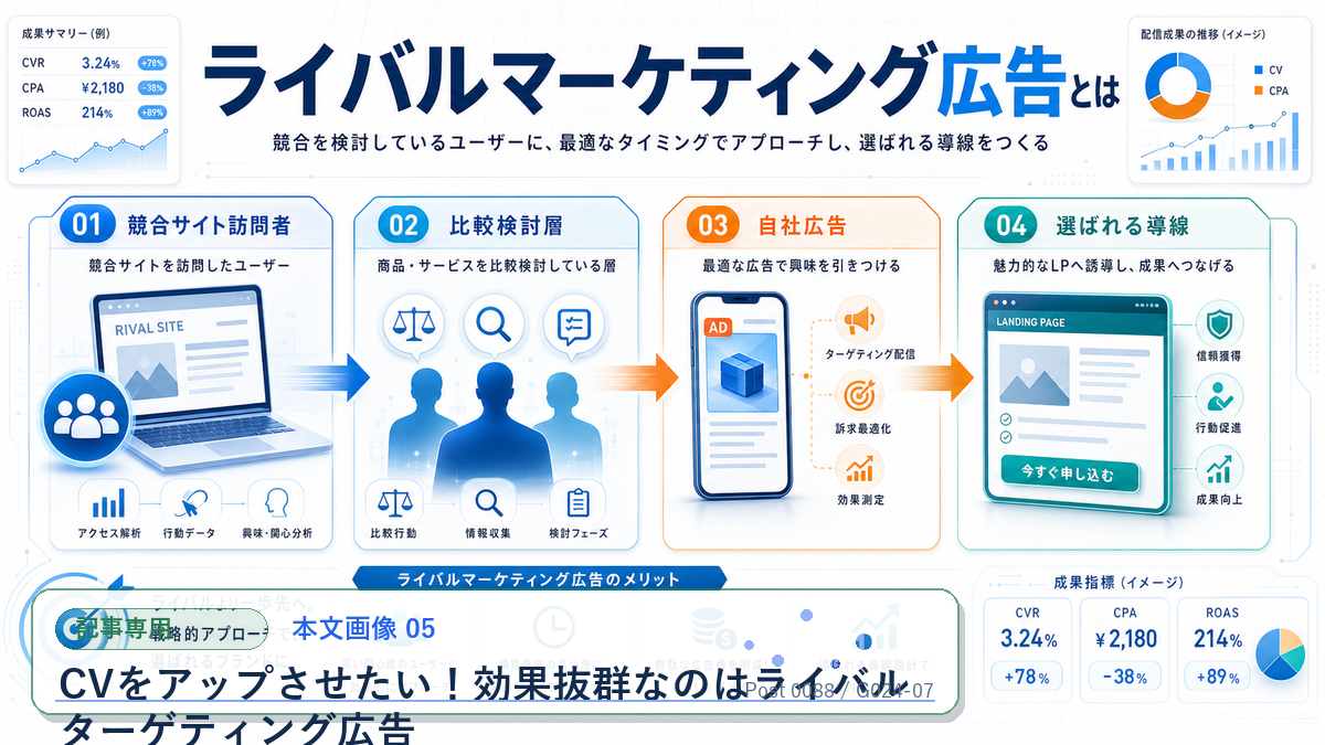 CVをアップさせたい！効果抜群なのはライバルターゲティング広告 本文画像 05 記事専用Image 2.0図解
