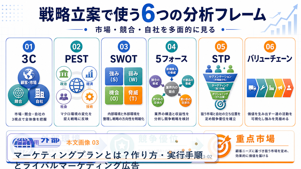 マーケティングプランとは?作り方・実行手順とライバルマーケティング広告 本文画像 03 記事専用Image 2.0図解