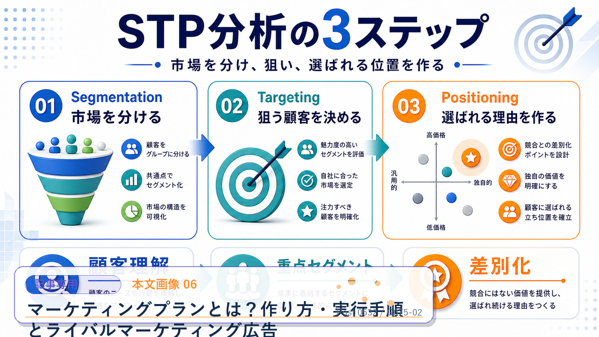 マーケティングプランとは?作り方・実行手順とライバルマーケティング広告 本文画像 06 記事専用Image 2.0図解