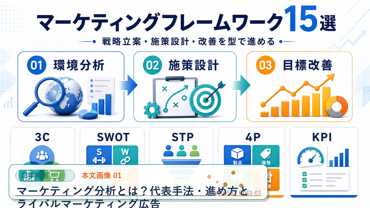 マーケティング分析とは？代表手法・進め方とライバルマーケティング広告 本文画像 01 記事専用Image 2.0図解
