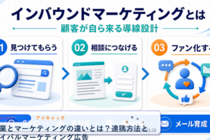 営業とマーケティングの違いとは？連携方法とライバルマーケティング広告 アイキャッチ 記事専用Image 2.0図解