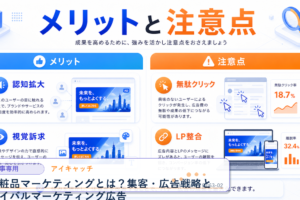 化粧品マーケティングとは？集客・広告戦略とライバルマーケティング広告 アイキャッチ 記事専用Image 2.0図解