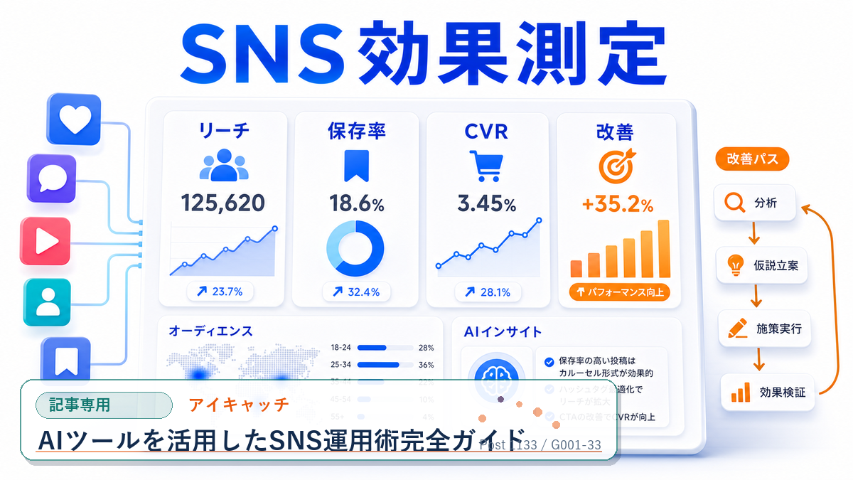 Web集客/SNS運用/AI/ChatGPT/TikTok/WordPress 2026年最新】AIツールを活用したSNS運用術完全ガイド｜ChatGPT・Claude