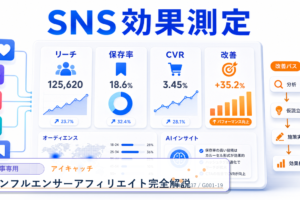 インフルエンサーアフィリエイト完全解説 アイキャッチ 記事専用Image 2.0図解