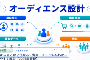 DSP広告とは?仕組み・費用・メリットをわかりやすく解説【2026年最新】 アイキャッチ 記事専用Image 2.0図解
