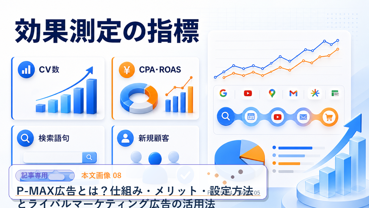 P-MAX広告とは？仕組み・メリット・設定方法とライバルマーケティング広告の活用法 本文画像 08 記事専用Image 2.0図解