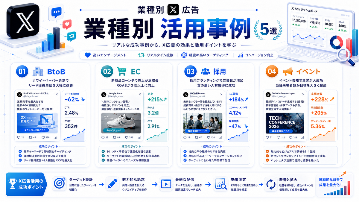 業種別X広告活用事例 Image 2.0図解