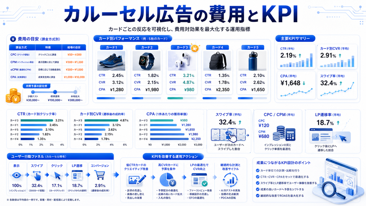 カルーセル広告 運用環境 基礎 実務 判断 image2.0図解