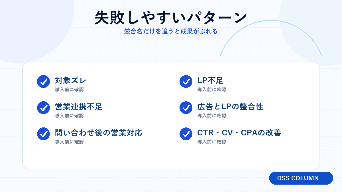失敗しやすいパターンの図解 Image 2.0図解