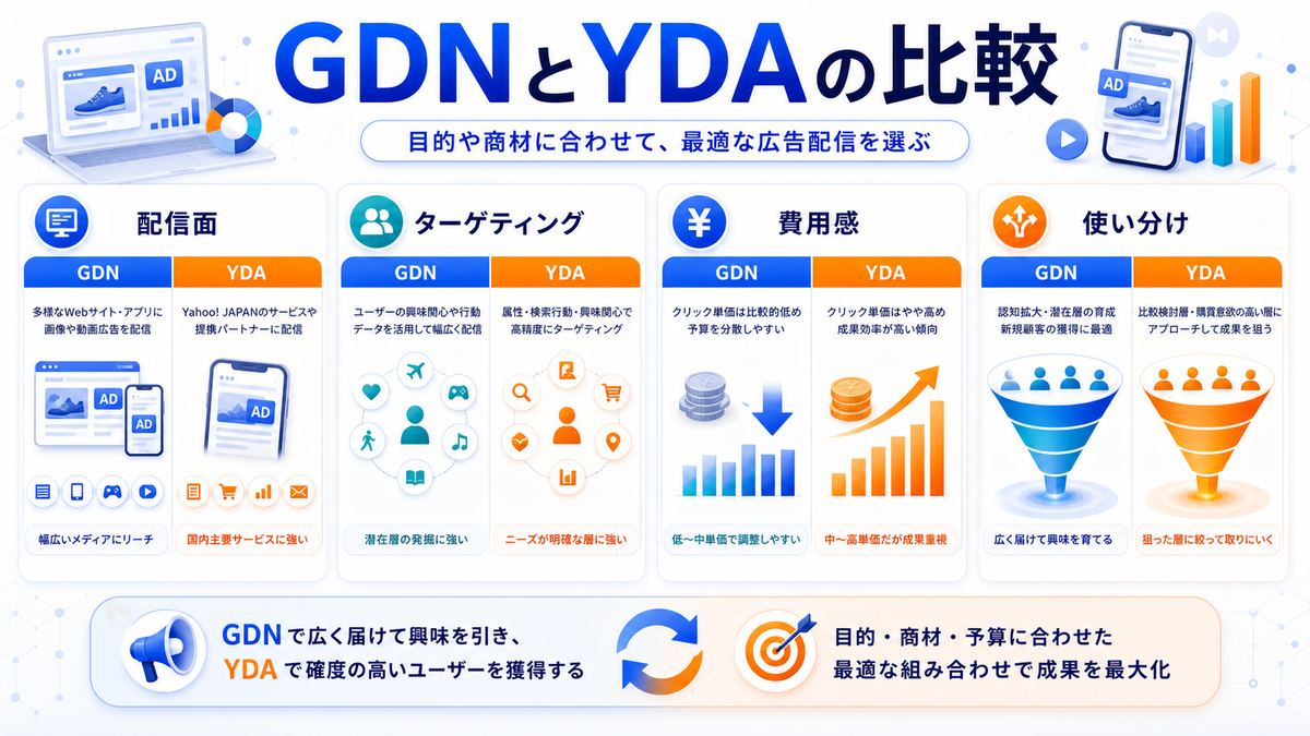 GDNとYDAの比較を整理したImage 2.0図解