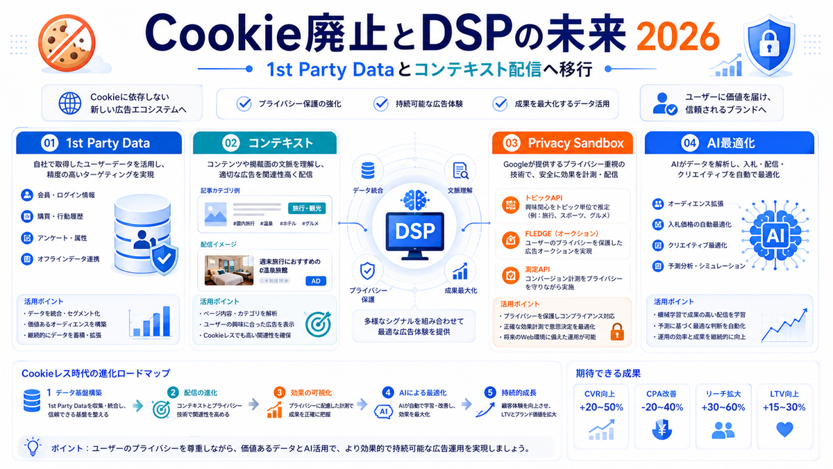Cookie廃止とDSP広告の未来 2026年最新動向
