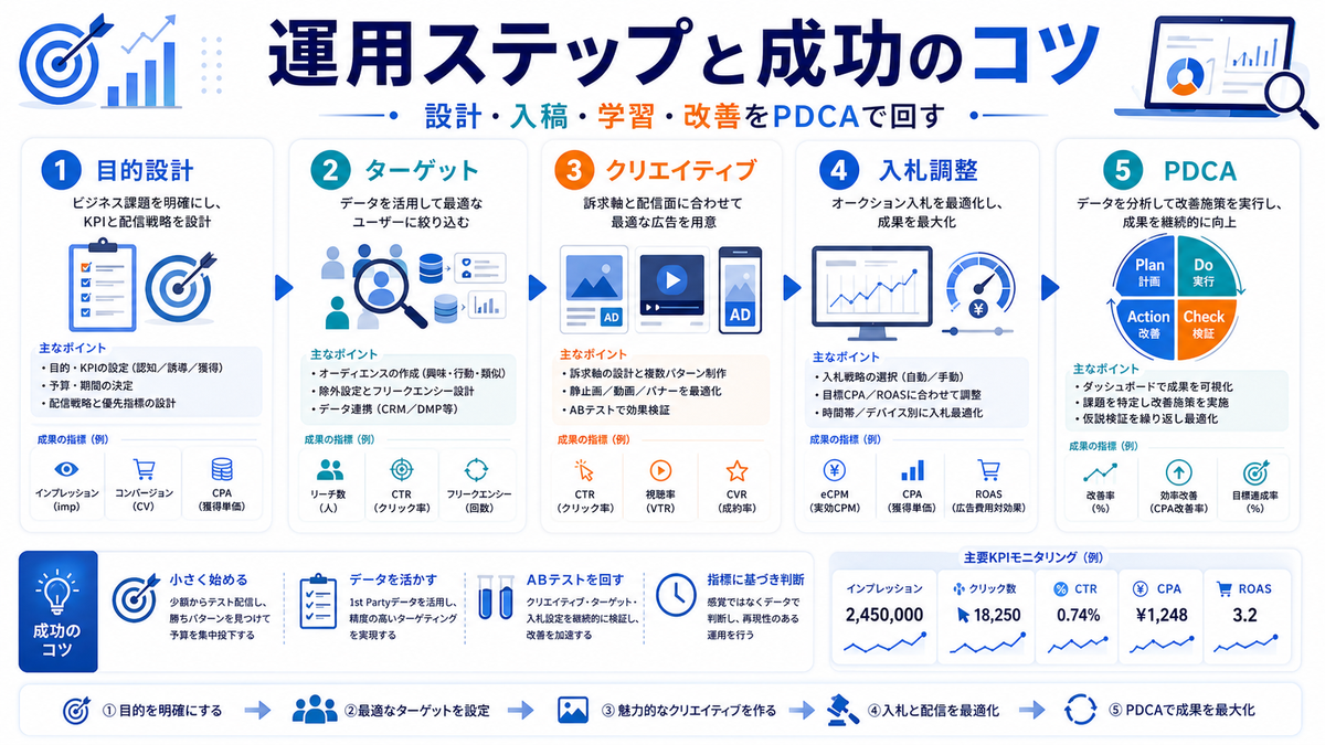 DSP広告の運用ステップと成功のコツ