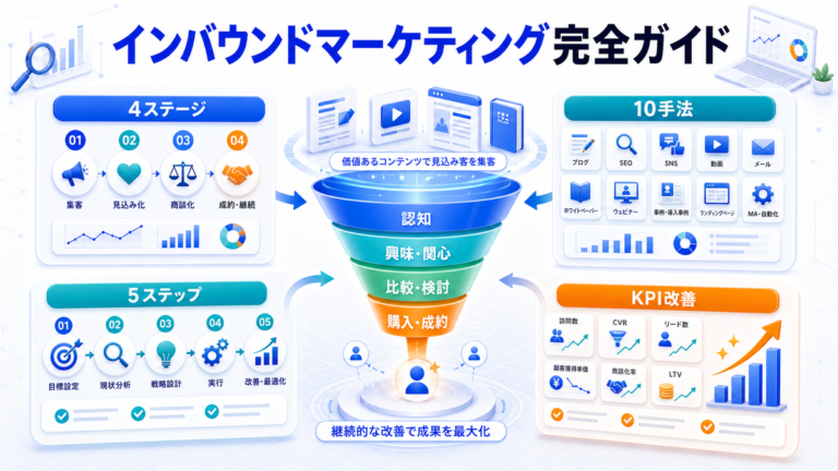インバウンドマーケティング完全ガイドの全体像を整理したImage 2.0図解