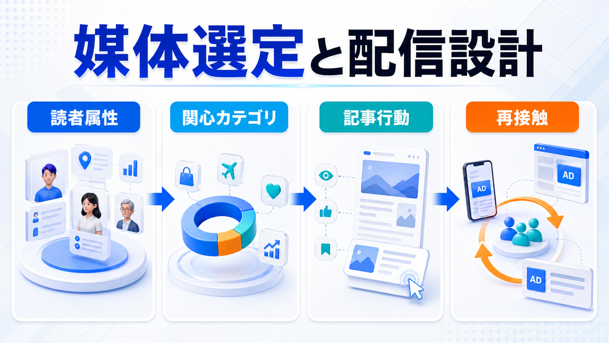 ネイティブアドの媒体選定とターゲティングのimage2.0図解