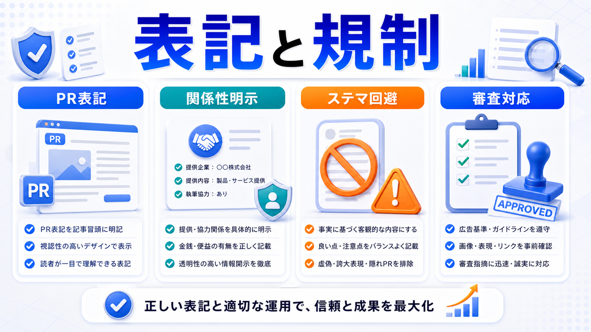 ネイティブアドの広告表記ステマ規制審査を解説するimage2.0図解