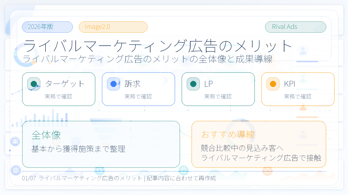 ライバルマーケティング広告のメリット 全体像