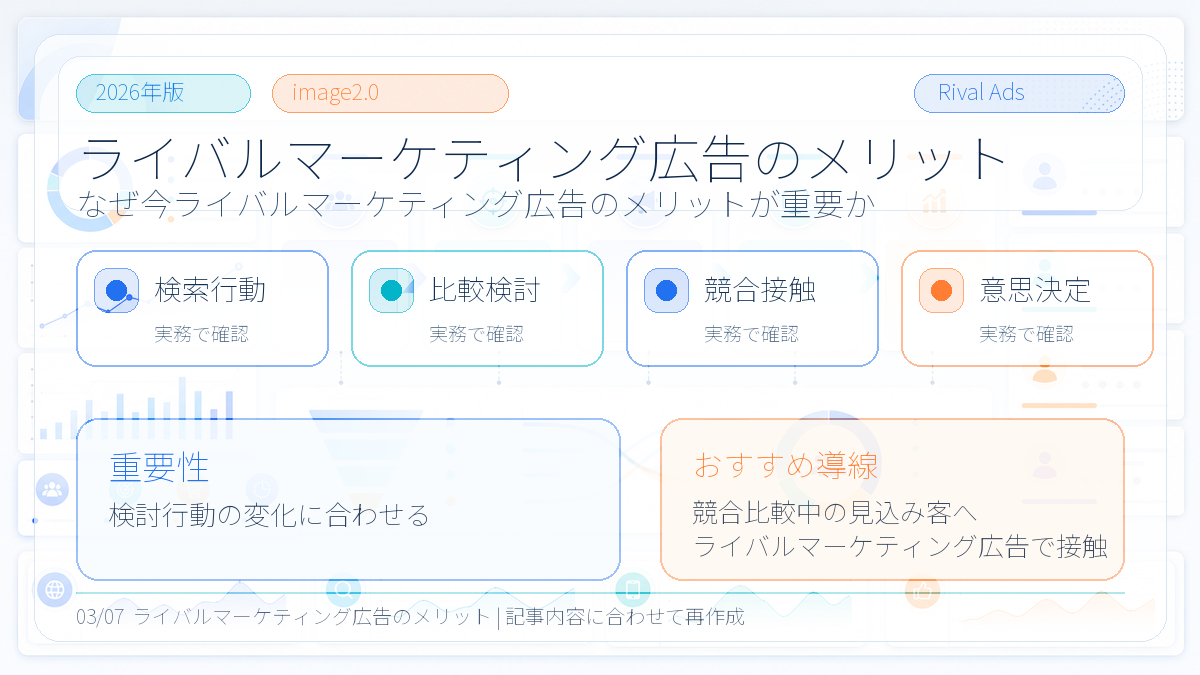ライバルマーケティング広告のメリットが重要な理由