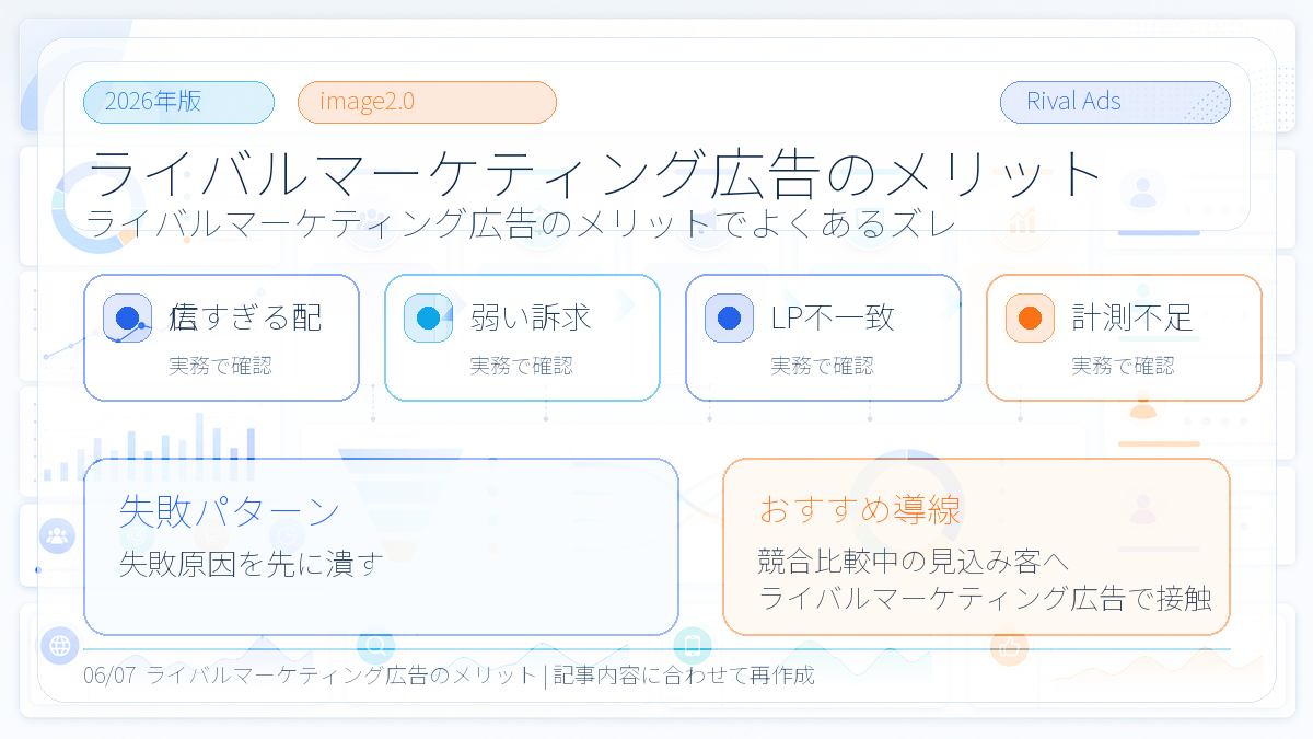 ライバルマーケティング広告の失敗パターン
