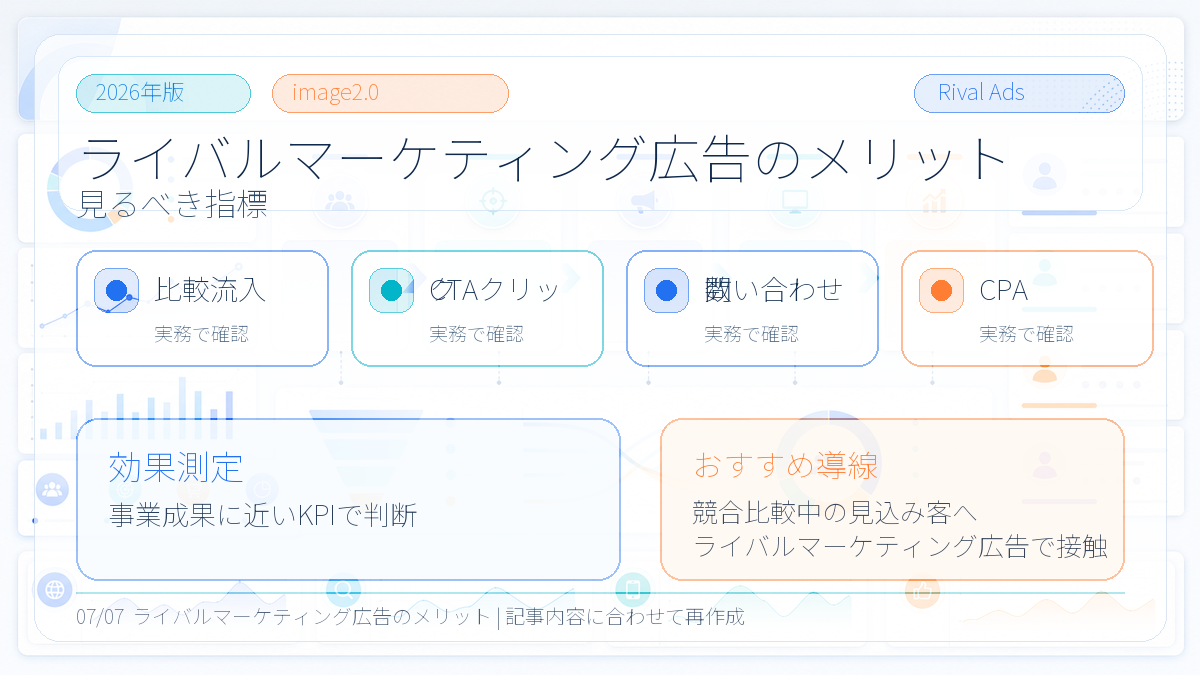ライバルマーケティング広告の効果測定指標