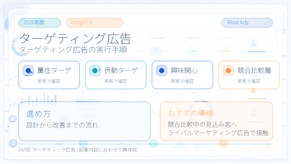 ターゲティング広告とは？種類・設定方法とライバルマーケティング広告の活用法 本文画像 03 Image 2.0図解