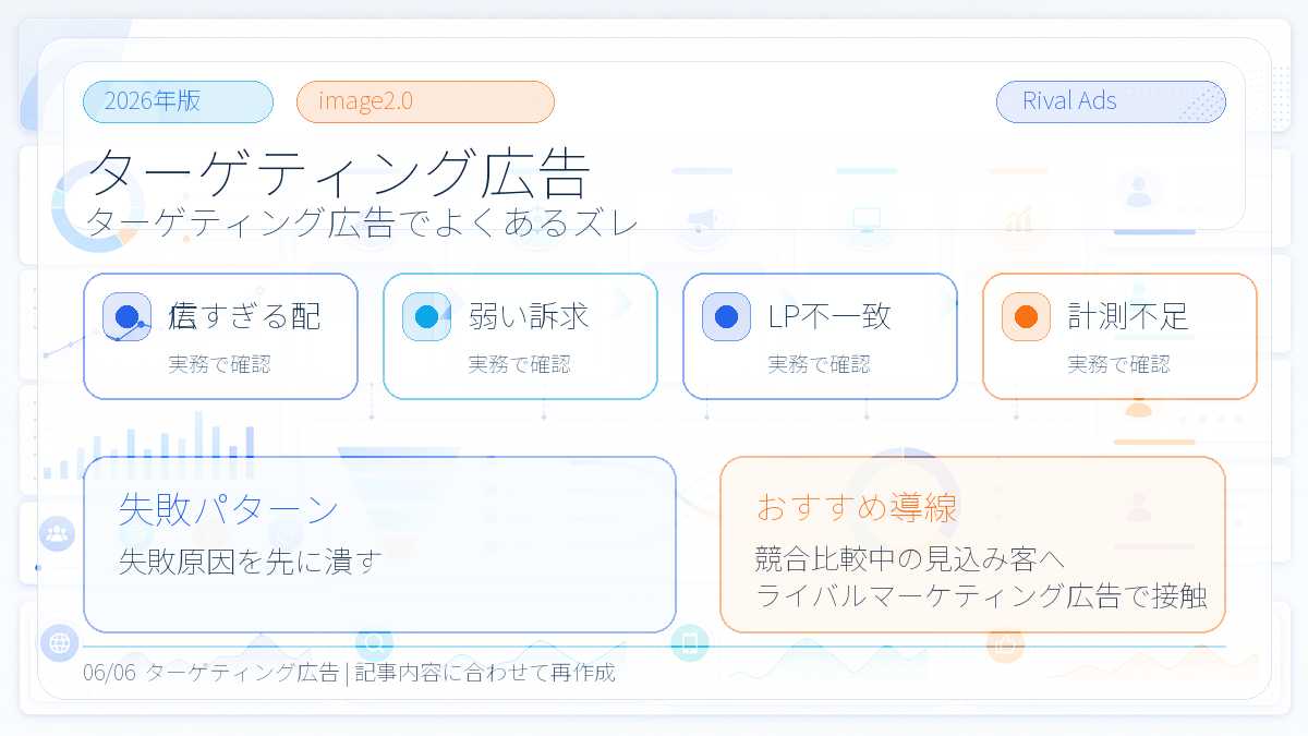 ターゲティング広告とは？種類・設定方法とライバルマーケティング広告の活用法 本文画像 05 Image 2.0図解