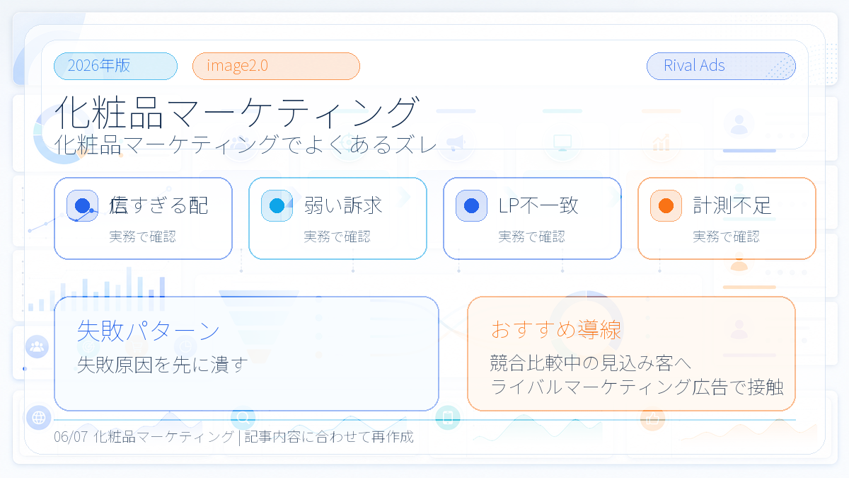 化粧品マーケティングとは？集客・広告戦略とライバルマーケティング広告 本文画像 05 Image 2.0図解