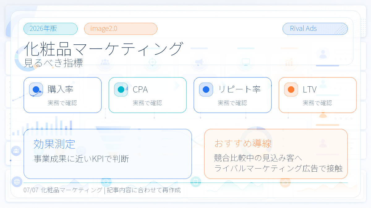 化粧品マーケティングとは？集客・広告戦略とライバルマーケティング広告 本文画像 06 Image 2.0図解