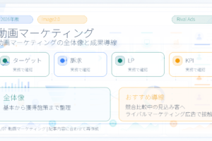 動画マーケティングとは？目的別手法・効果測定とライバルマーケティング広告 アイキャッチ Image 2.0図解