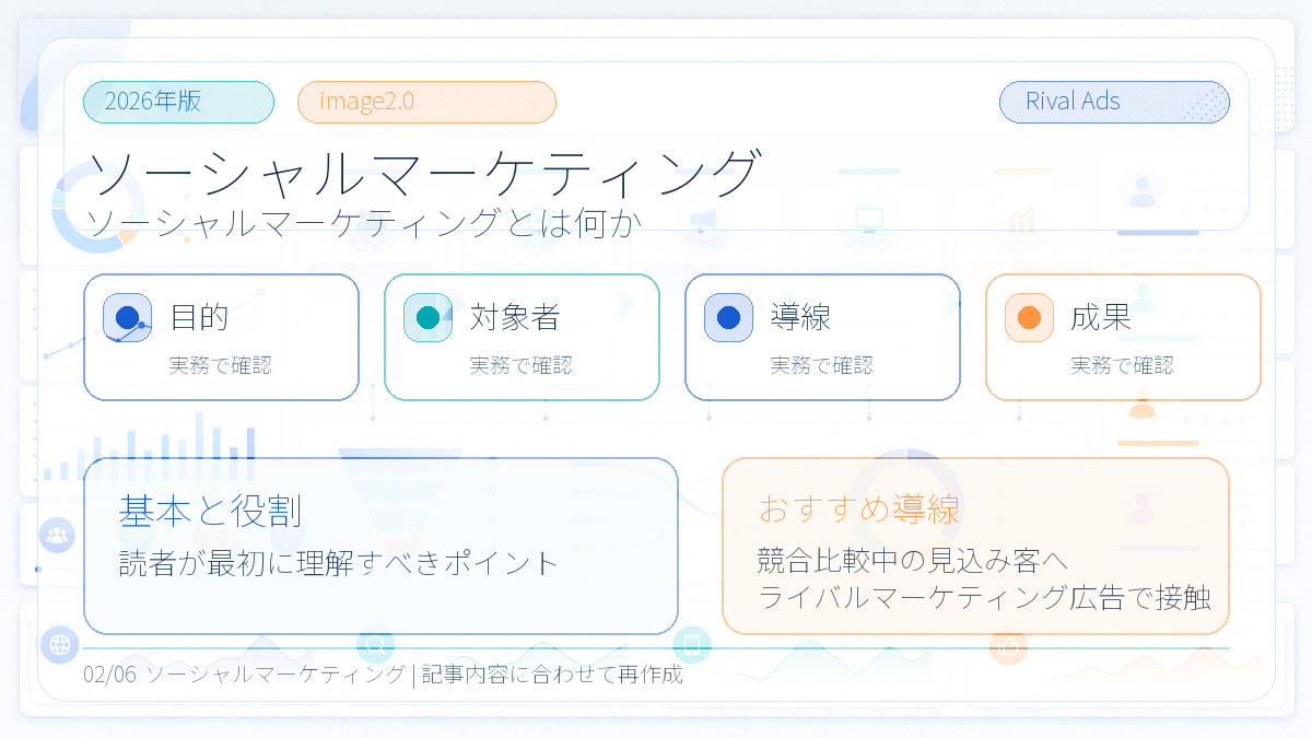 ソーシャルマーケティングとは?CSRとの違い・事例とライバルマーケティング広告 本文画像 01 Image 2.0図解