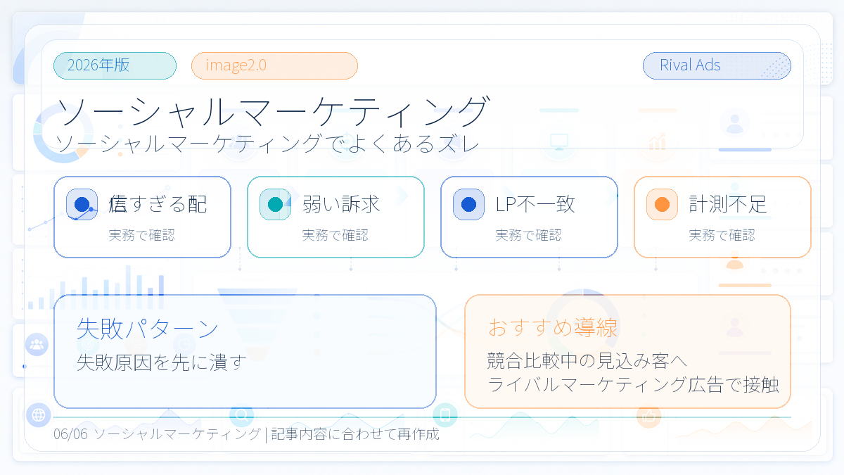 ソーシャルマーケティングとは?CSRとの違い・事例とライバルマーケティング広告 本文画像 05 Image 2.0図解