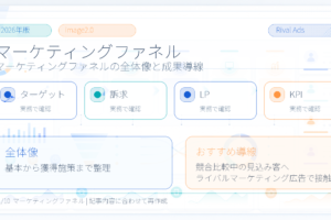 マーケティングファネル全体像と成果導線 Image 2.0図解