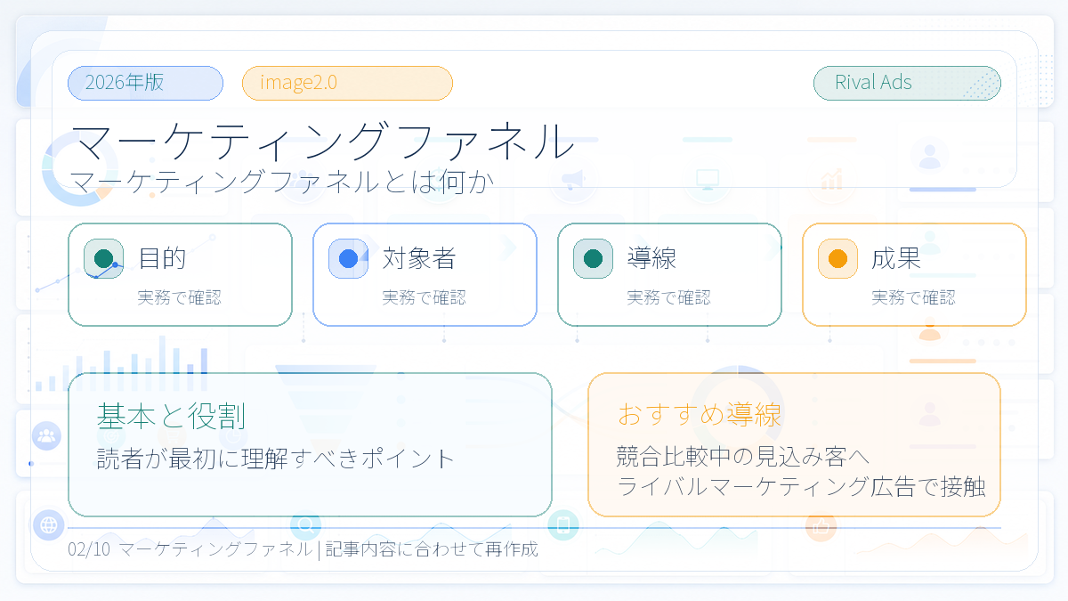 マーケティングファネルとは 基本と役割 Image 2.0図解