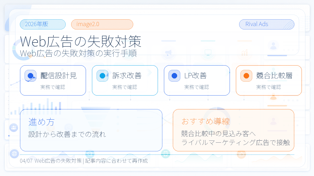 Web広告の失敗対策の進め方 Image 2.0図解